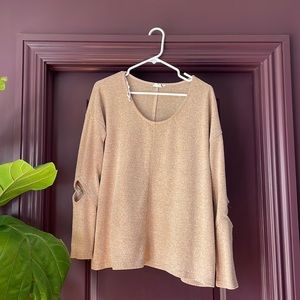 Oversized tan sweater